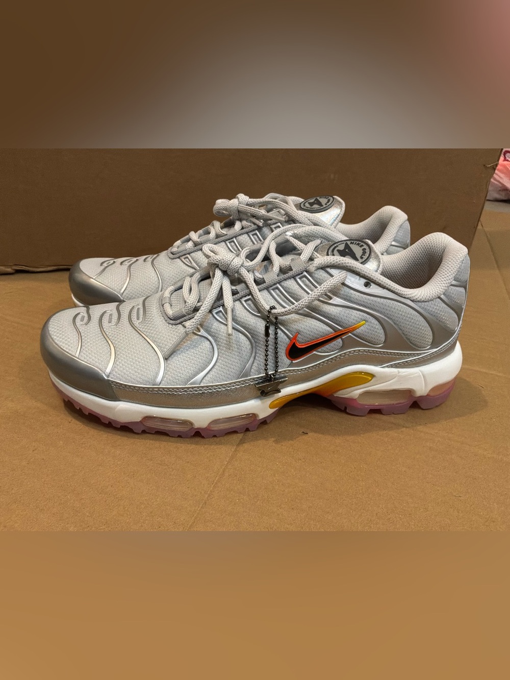 NEW Nike Air Max Plus Golf US Open Silver Grey Shoes HJ4518-001 Men’s Size 11